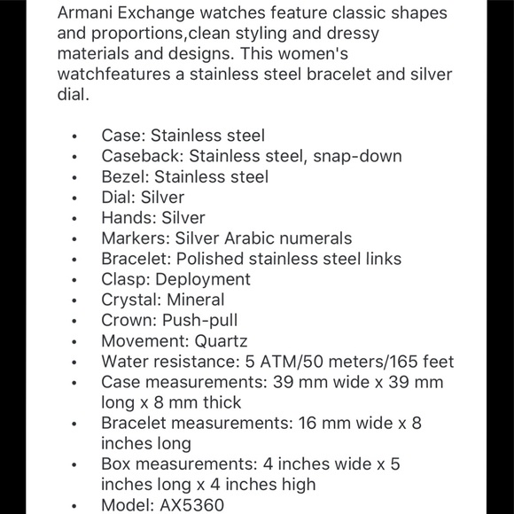 ⏱Armani Exchange Watch - Silver main image 5